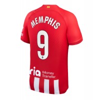 Moški Nogometni dresi Atletico Madrid Memphis Depay #9 Domači 2023-24 Kratek Rokav